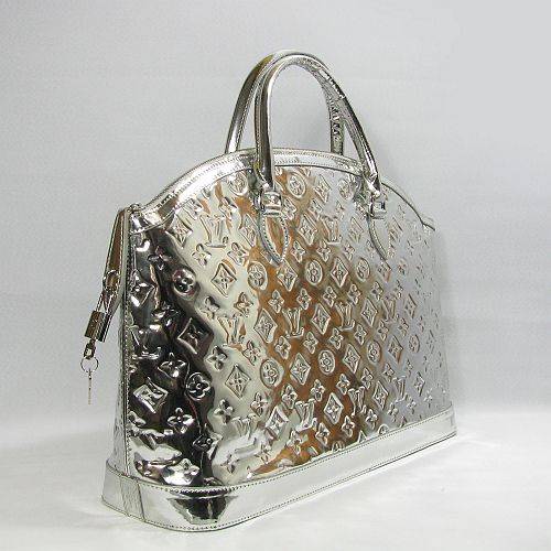 Top Quality Replica Louis Vuitton Monogram Miroir Lockit Horizontal M40104 Silver